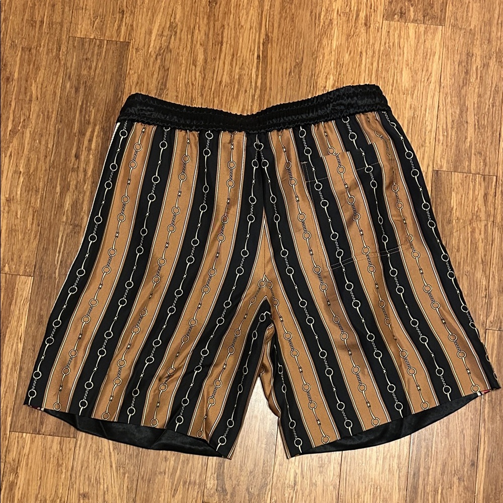 Gucci Men Chain Link Silk & Acetato Shorts size IT 48